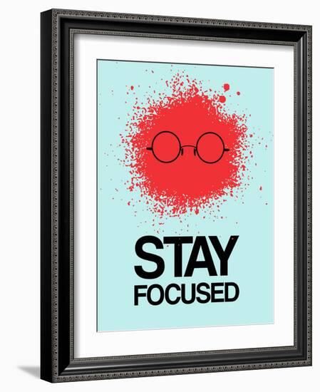 Stay Focused Splatter 1-NaxArt-Framed Art Print