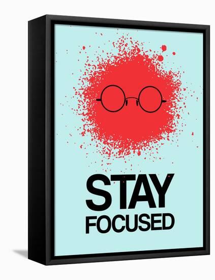 Stay Focused Splatter 1-NaxArt-Framed Stretched Canvas