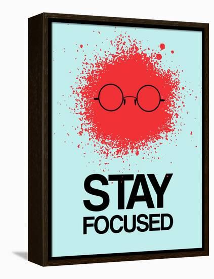 Stay Focused Splatter 1-NaxArt-Framed Stretched Canvas