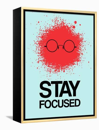 Stay Focused Splatter 1-NaxArt-Framed Stretched Canvas