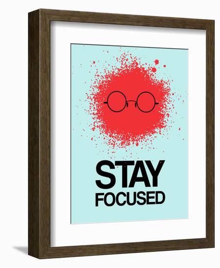 Stay Focused Splatter 1-NaxArt-Framed Art Print