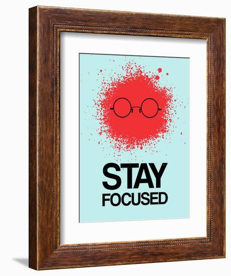 Stay Focused Splatter 1-NaxArt-Framed Art Print