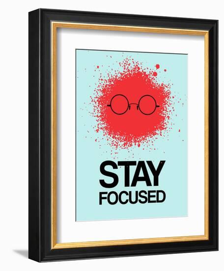 Stay Focused Splatter 1-NaxArt-Framed Art Print