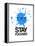 Stay Focused Splatter 2-NaxArt-Framed Stretched Canvas