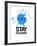 Stay Focused Splatter 2-NaxArt-Framed Art Print