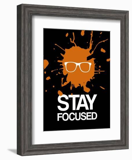 Stay Focused Splatter 3-NaxArt-Framed Art Print