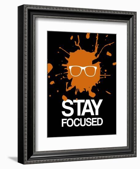 Stay Focused Splatter 3-NaxArt-Framed Art Print