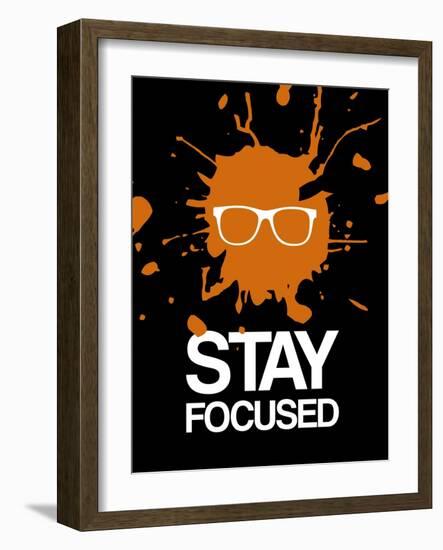 Stay Focused Splatter 3-NaxArt-Framed Art Print