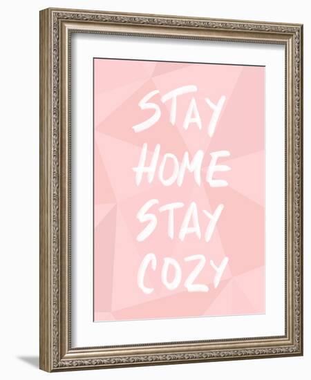 Stay Home Stay Cozy-Anna Quach-Framed Art Print