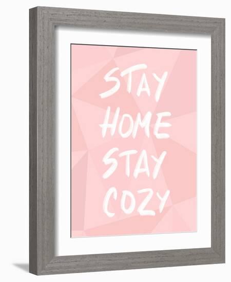 Stay Home Stay Cozy-Anna Quach-Framed Art Print