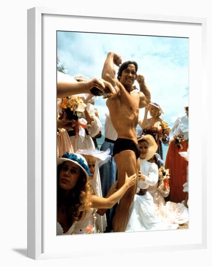 Stay Hungry, Arnold Schwarzenegger, 1976-null-Framed Photo