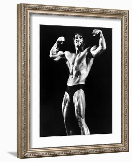 Stay Hungry, Arnold Schwarzenegger, 1976-null-Framed Photo