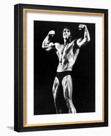 Stay Hungry, Arnold Schwarzenegger, 1976-null-Framed Photo