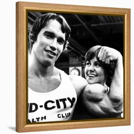 Stay Hungry, Arnold Schwarzenegger, Sally Field, 1976-null-Framed Stretched Canvas