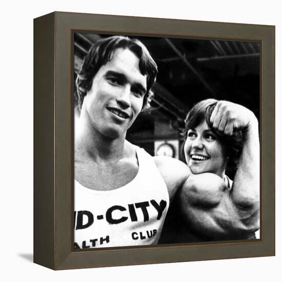Stay Hungry, Arnold Schwarzenegger, Sally Field, 1976-null-Framed Stretched Canvas