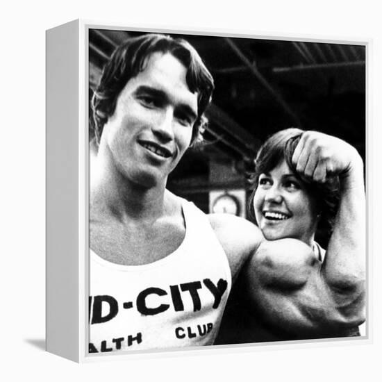 Stay Hungry, Arnold Schwarzenegger, Sally Field, 1976-null-Framed Stretched Canvas