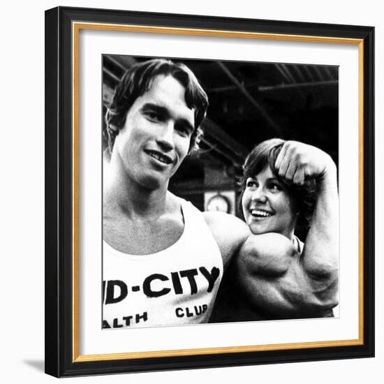 Stay Hungry, Arnold Schwarzenegger, Sally Field, 1976-null-Framed Photo