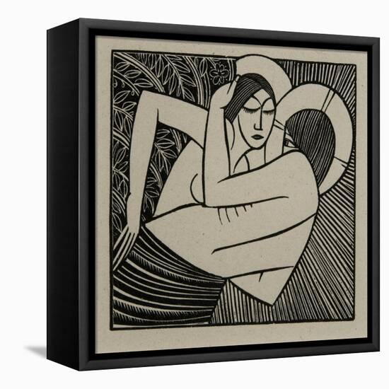 Stay Me with Apples, 1925-Eric Gill-Framed Premier Image Canvas