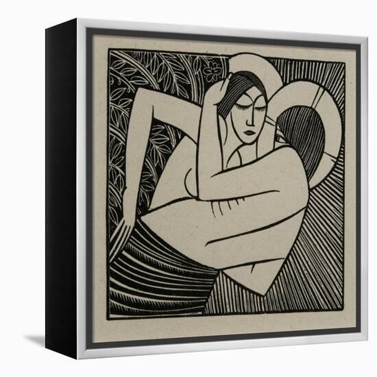 Stay Me with Apples, 1925-Eric Gill-Framed Premier Image Canvas