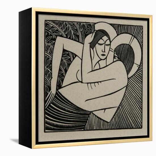 Stay Me with Apples, 1925-Eric Gill-Framed Premier Image Canvas