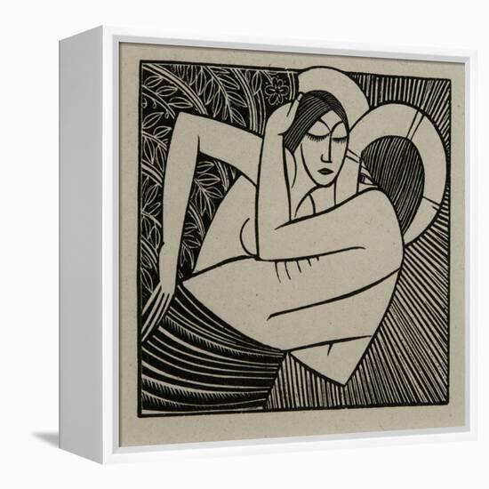 Stay Me with Apples, 1925-Eric Gill-Framed Premier Image Canvas