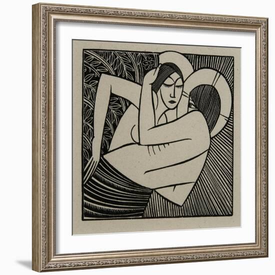 Stay Me with Apples, 1925-Eric Gill-Framed Giclee Print