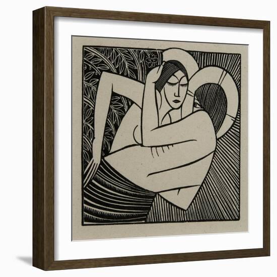 Stay Me with Apples, 1925-Eric Gill-Framed Giclee Print