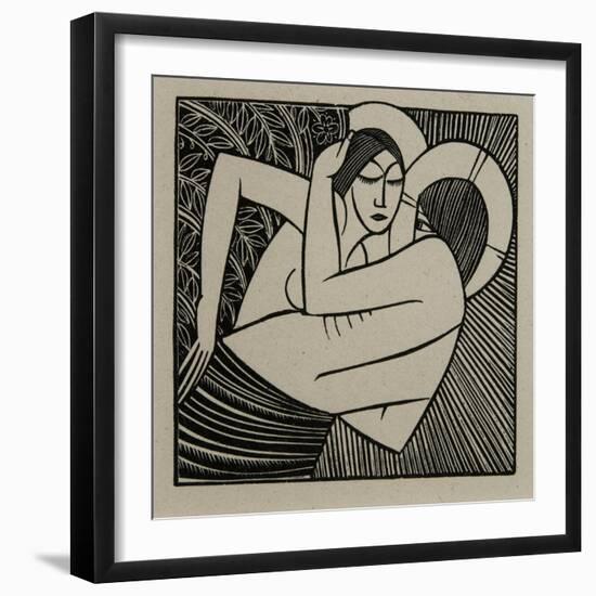 Stay Me with Apples, 1925-Eric Gill-Framed Giclee Print