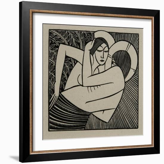 Stay Me with Apples, 1925-Eric Gill-Framed Giclee Print