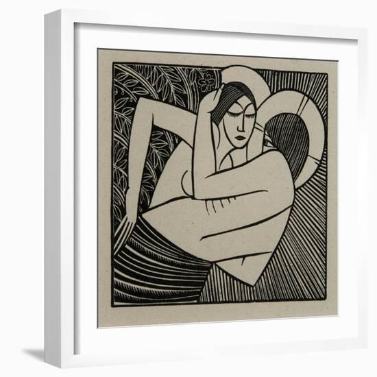 Stay Me with Apples, 1925-Eric Gill-Framed Giclee Print