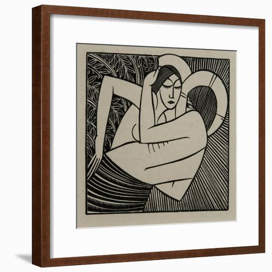 Stay Me with Apples, 1925-Eric Gill-Framed Giclee Print