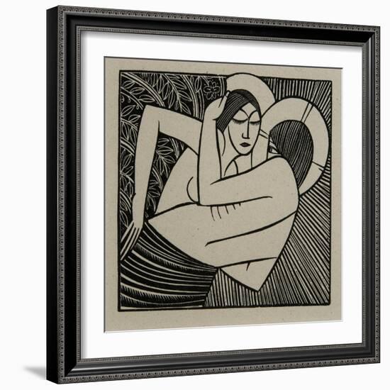 Stay Me with Apples, 1925-Eric Gill-Framed Giclee Print