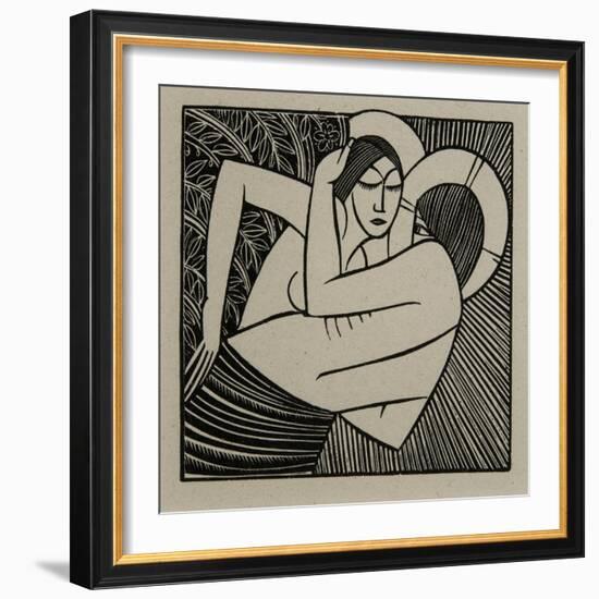 Stay Me with Apples, 1925-Eric Gill-Framed Giclee Print