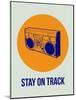 Stay on Track Boombox 1-NaxArt-Mounted Art Print
