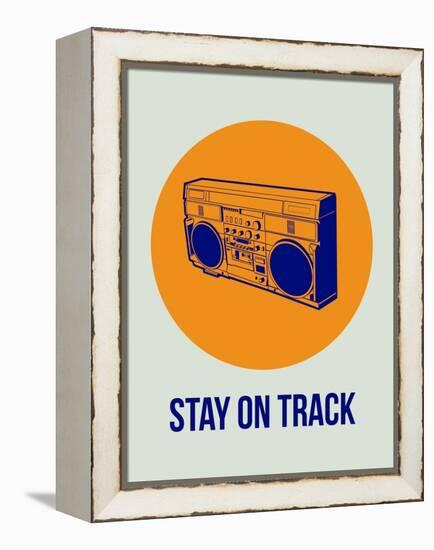 Stay on Track Boombox 1-NaxArt-Framed Stretched Canvas