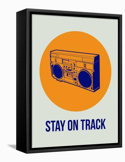 Stay on Track Boombox 1-NaxArt-Framed Stretched Canvas