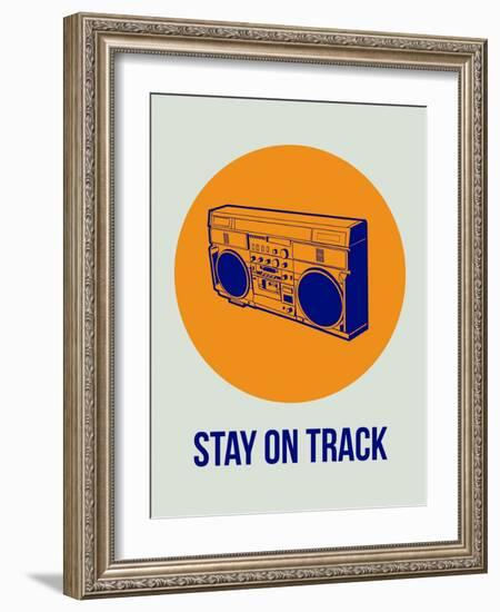 Stay on Track Boombox 1-NaxArt-Framed Art Print