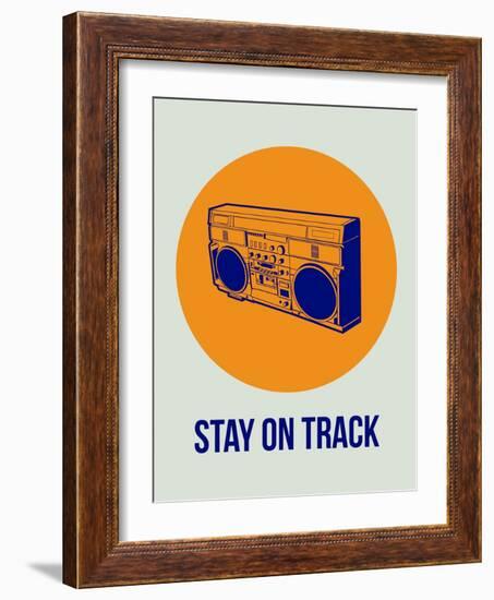 Stay on Track Boombox 1-NaxArt-Framed Art Print