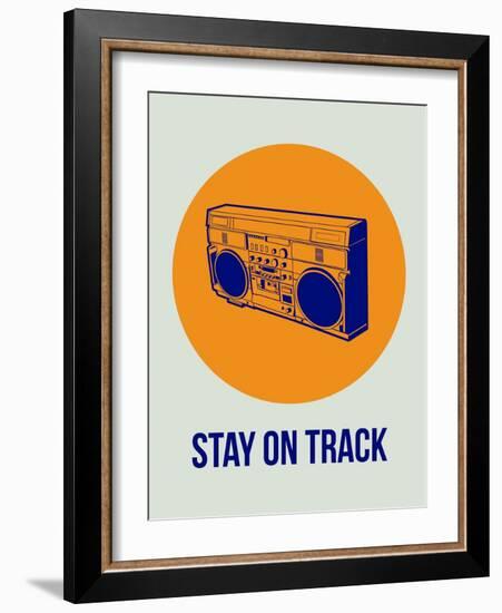 Stay on Track Boombox 1-NaxArt-Framed Art Print