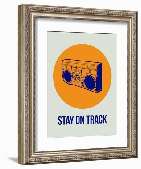 Stay on Track Boombox 1-NaxArt-Framed Art Print