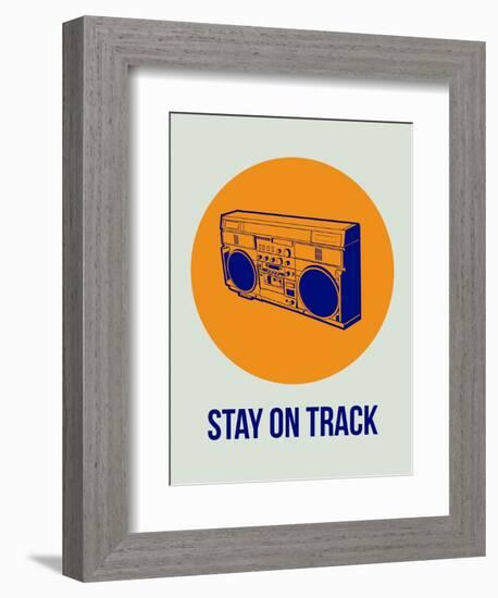 Stay on Track Boombox 1-NaxArt-Framed Art Print