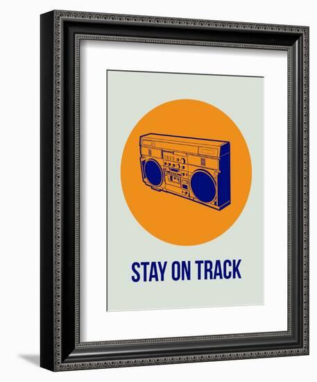 Stay on Track Boombox 1-NaxArt-Framed Art Print