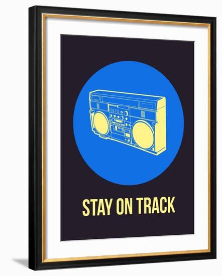 Stay on Track Boombox 2-NaxArt-Framed Art Print