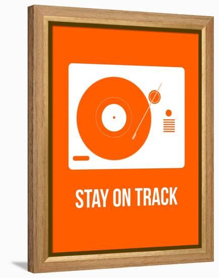 Stay on Track Orange-NaxArt-Framed Stretched Canvas