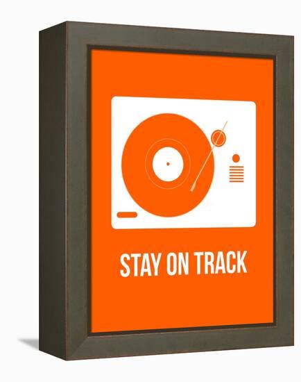 Stay on Track Orange-NaxArt-Framed Stretched Canvas