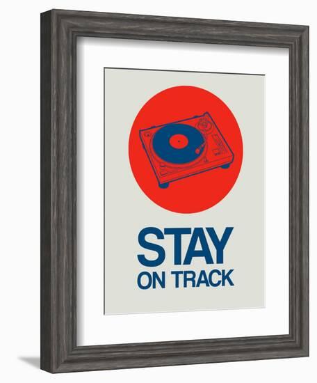 Stay on Track Record Player 1-NaxArt-Framed Art Print