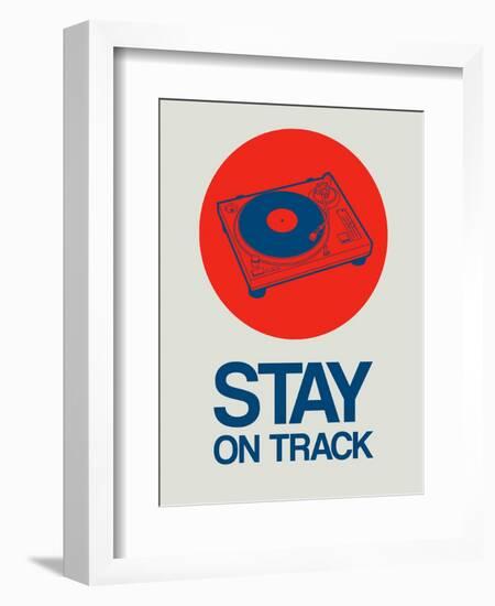 Stay on Track Record Player 1-NaxArt-Framed Art Print