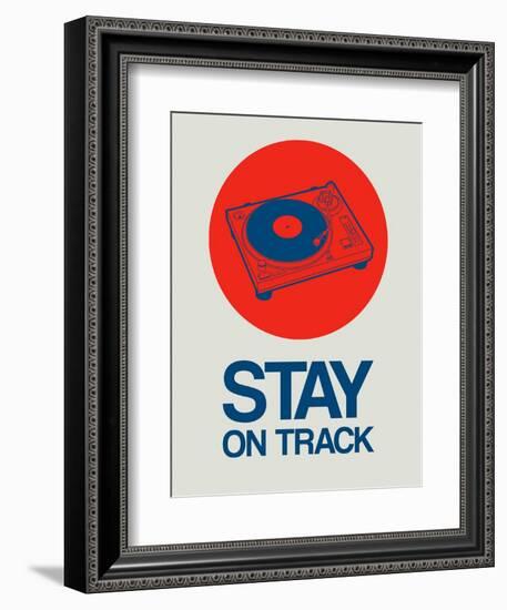 Stay on Track Record Player 1-NaxArt-Framed Art Print