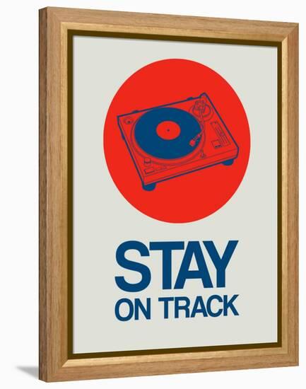 Stay on Track Record Player 1-NaxArt-Framed Stretched Canvas