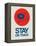 Stay on Track Record Player 1-NaxArt-Framed Stretched Canvas